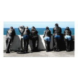 Blue Leather Picture Card