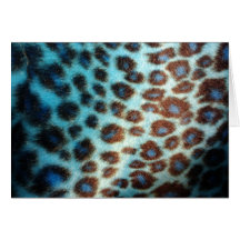 Blue Leopard Card
