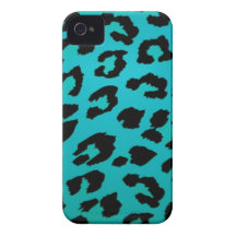 Blue Leopard Case-Mate iPhone 4 Cases