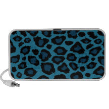 Blue Leopard Print Speaker