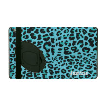 Blue Leopard Spots iPad Case