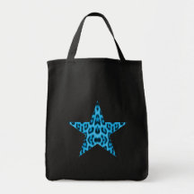 Blue Leopard Star Bag