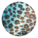 Blue Leopard Sticker