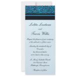 Blue Leopard Wedding Invitations