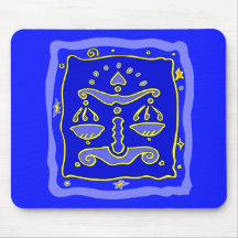 Blue Libra Mousepads