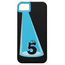 Blue Light Beam Monogram iPhone 5 Covers