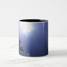 Blue Light In The Sky Coffee Mug