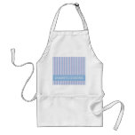 Blue Lilac White Stripes blue Goddess Apron