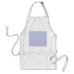 Blue Lilac White Stripes lilac Goddess Apron
