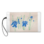 Blue Lillies Wristlet Purse