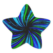 Blue Lime Abstract - All roads lead here