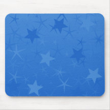 Blue Lined Star Field Mousepad