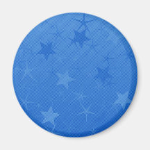 Blue Lined Star Field Refrigerator Magnets