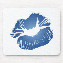 Blue Lips Mouse Mats