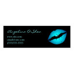 Blue Lipstick Skinny Business Card