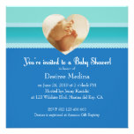 Blue Little Feet Baby Shower for Baby Boy invitations
