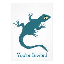 Blue Lizard Any Occasion Personalized Invite