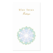 Blue Lotus Flower Business Card