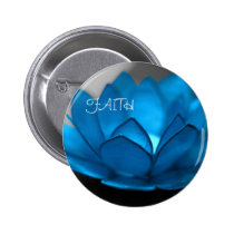 Blue Lotus Flower buttons