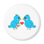 Blue Love Birds Magnets