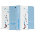 Blue Love Birds Spring Flowers Baby Boy Album binders