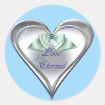 Blue Love Eternal Stickers