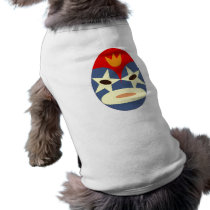 Blue Lucha Libre Mask Dog T Shirt