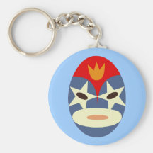 Blue Lucha Libre Mask Key Chains