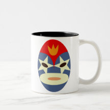 Blue Lucha Libre Mask Mug