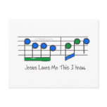 Blue Lyrics Post Card