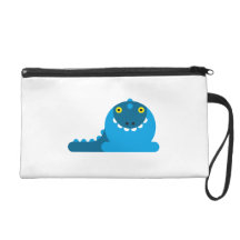 Blue Mad Dragon Wristlet Clutch