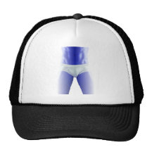 Blue Man in Underwear Mesh Hats
