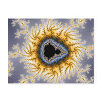 Blue Mandelbrot - Fractal Postcard