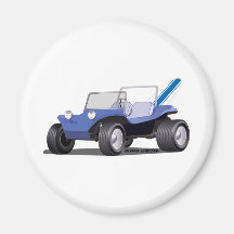Blue Manx Side Fridge Magnets