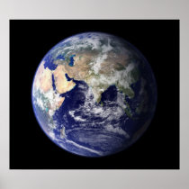 Blue Marble East View of Earth Poster