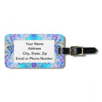 Blue Marbled Luggage Tag luggage tags