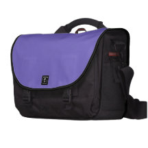 Blue Marguerite Black Laptop Case Commuter Bag