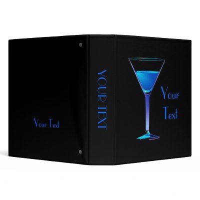 Blue martini Cocktail Binder by windyone