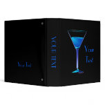Blue martini Cocktail Binder