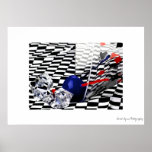 Blue Martini Print