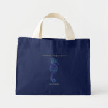 Blue & Mauve SEA HORSE Tote Bag