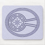 Blue Maze Mousepad