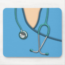 Blue Medical Scrubs Mousepad