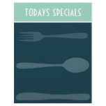 Blue Menu template Flyer