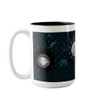 Blue Metal Gears Photo Mug