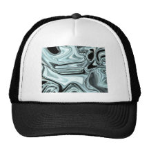 Blue Metallic Liquid Invitations Hat
