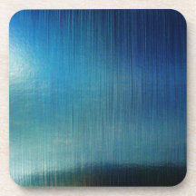 Blue Metalline Sheen Beverage Coasters
