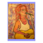 blue microphone songstress business card template