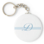 Blue Monogram D Keychain