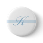 Blue Monogram K Buttons
